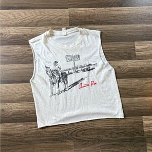 Western Graphic Cropped Tank